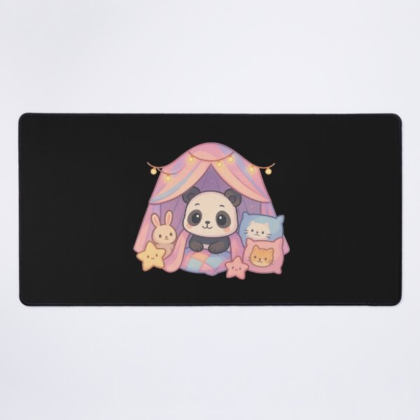 Item preview, Chibi Panda in a Cozy Blanket Fort – Safe Space Comfort Vibes designed and sold by ColorSplash123.