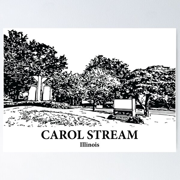 Item preview, Carol Stream - Illinois designed and sold by Lakeric.