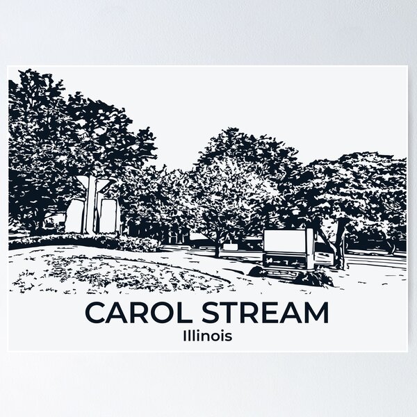 Item preview, Carol Stream - Illinois designed and sold by Lakeric.