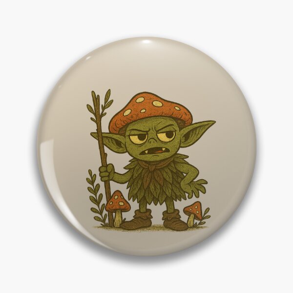 Item preview, Sassy Forest Gobbo – Goblincore Woodland Goblin designed and sold by Moss & Mischief.