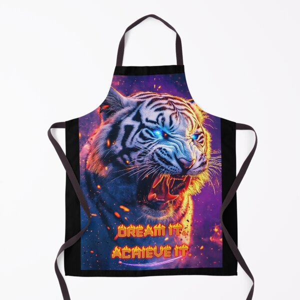 Item preview, Dream It Achieve It Quote White Tiger designed and sold by TheArtistOf2022.
