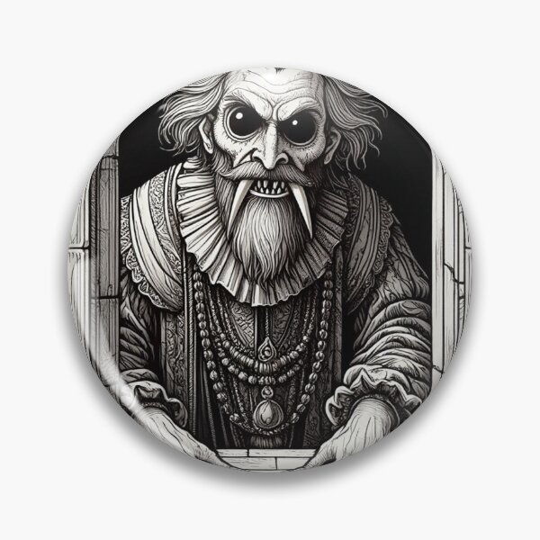 Item preview,  Evil vampire standing staring at you designed and sold by Vintage Designs +.