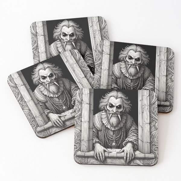 Item preview,  Evil vampire standing staring at you designed and sold by Vintage Designs +.