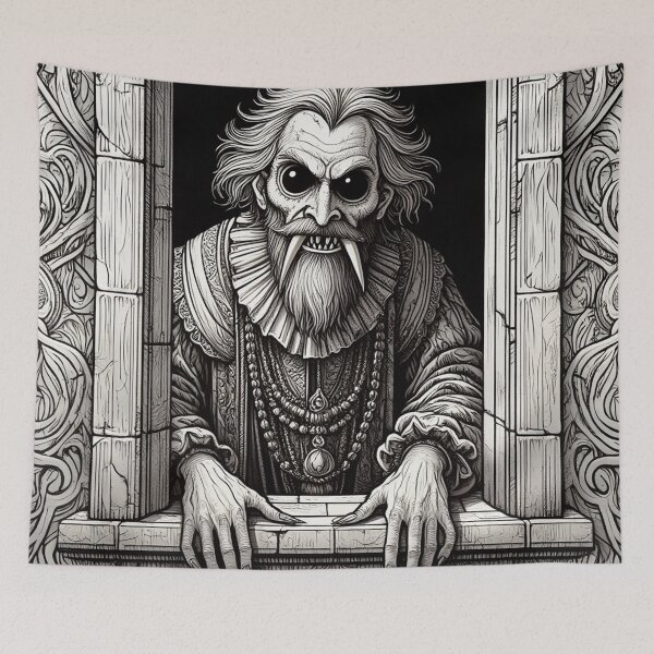 Item preview,  Evil vampire standing staring at you designed and sold by Vintage Designs +.