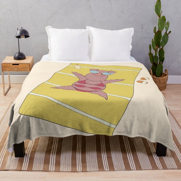 Item preview, Relaxing Beach Pig Cartoon designed and sold by majownik.