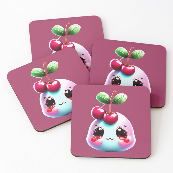 Item preview, Cute Fruit - Blue Gloss Cherry designed and sold by UmamiDesigns.