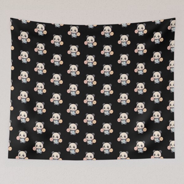 Item preview, Chibi Panda with Mood Masks – Hiding Feelings with a Smile designed and sold by ColorSplash123.
