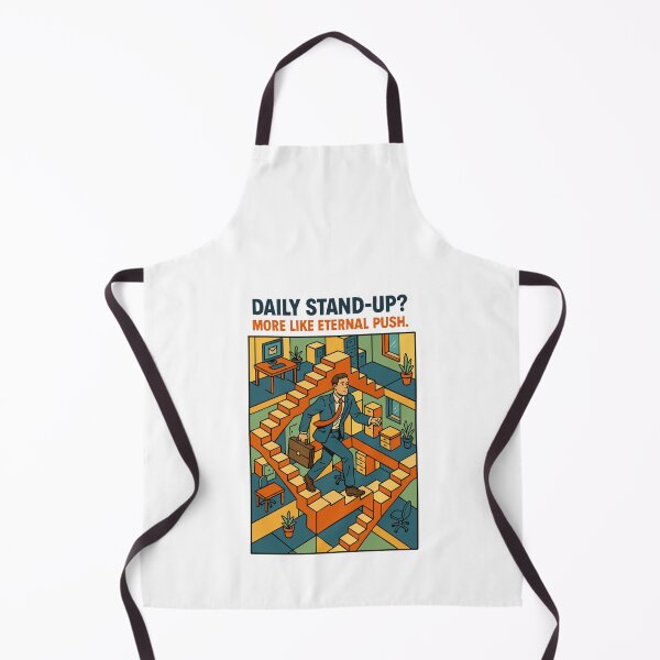Item preview, Daily Stand-up? More Like Eternal Push – Sisyphean Office Parody designed and sold by Cuckoo Parrot.