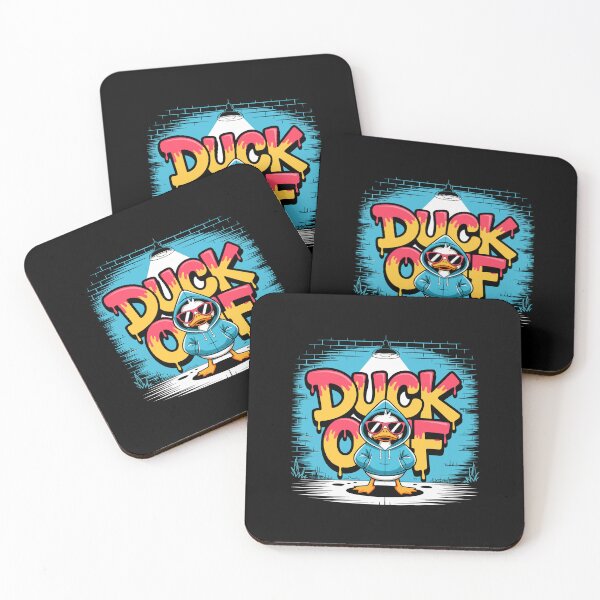 Artikelvorschau, Duck Off Frecher Cartoon Lustiges Tier Wortspiel Humor für Erwachsene Urban Graffiti entworfen und verkauft von w1ckerman.