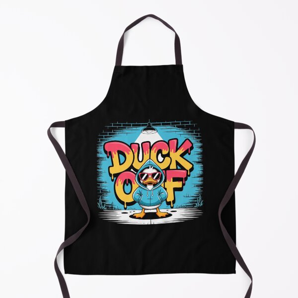 Item preview, Duck Off Cheeky Cartoon Funny Animal Pun Adult Humour Urban Graffiti designed and sold by w1ckerman.