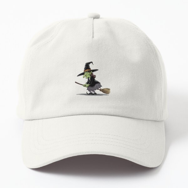 Item preview, An old green witch with a broom. designed and sold by Joseph Hail.