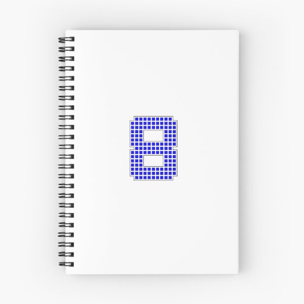 Item preview, Number 8 - Blue Pixel Block Character designed and sold by PixelGlyphs.