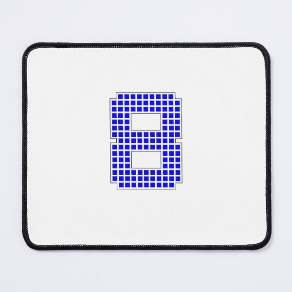 Item preview, Number 8 - Blue Pixel Block Character designed and sold by PixelGlyphs.