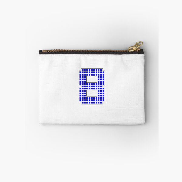 Item preview, Number 8 - Blue Pixel Block Character designed and sold by PixelGlyphs.