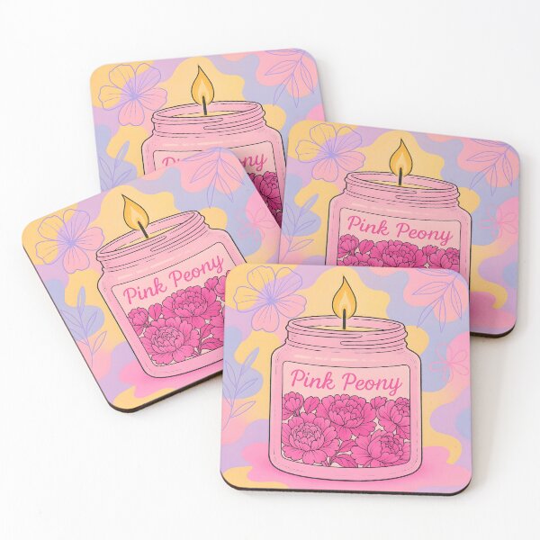 Item preview, Pink Peony Scented Candle designed and sold by FurryFantasy.