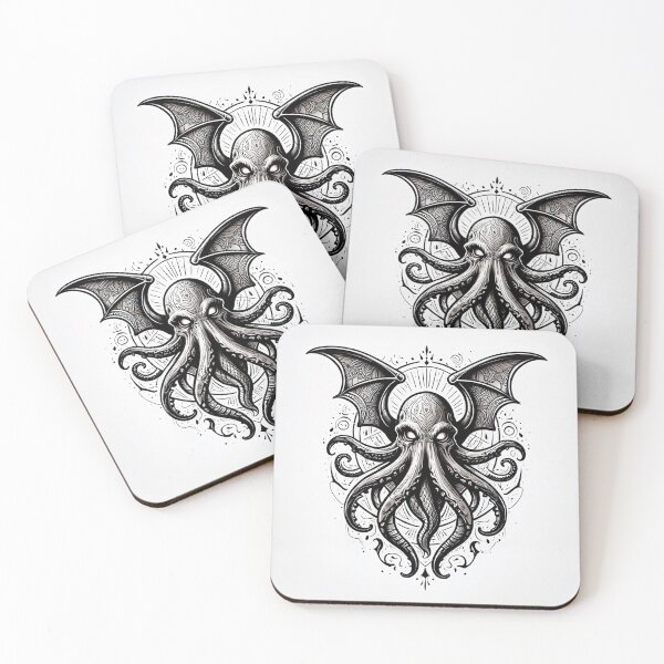 Item preview,  Lovecraftian God Cthulhu cool illustration Eldritch Horror art Lovecraft designed and sold by Vintage Designs +.