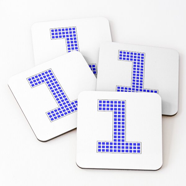 Item preview, Number 1 - Blue Pixel Block Character designed and sold by PixelGlyphs.