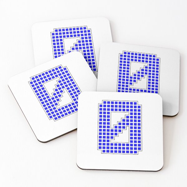 Item preview, Number 0 - Blue Pixel Block Character designed and sold by PixelGlyphs.
