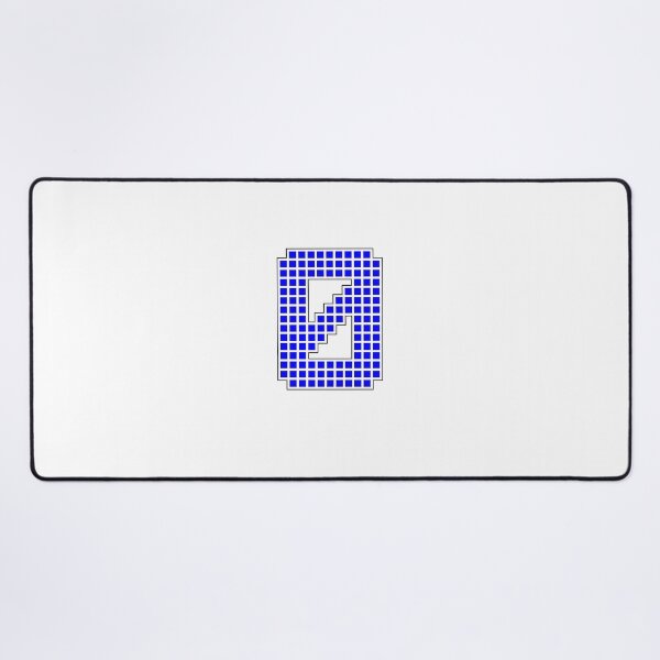 Item preview, Number 0 - Blue Pixel Block Character designed and sold by PixelGlyphs.