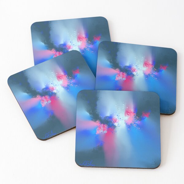 Item preview, Vivid Horizon - Blue Pink Abstract designed and sold by Joey Santiago.