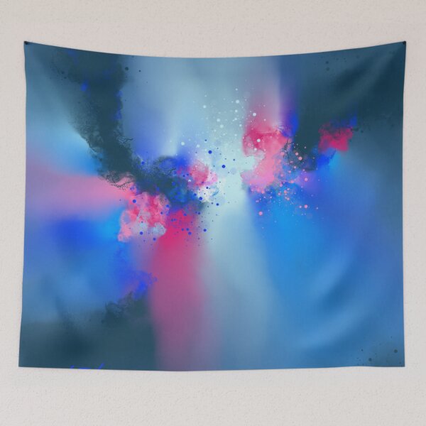 Item preview, Vivid Horizon - Blue Pink Abstract designed and sold by Joey Santiago.