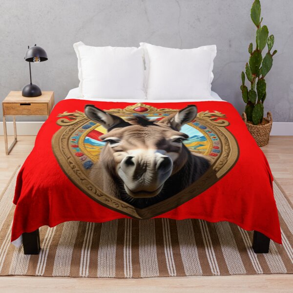 Item preview, DONKEY SHIELD (#FF0000) designed and sold by Marlon Oseguera.