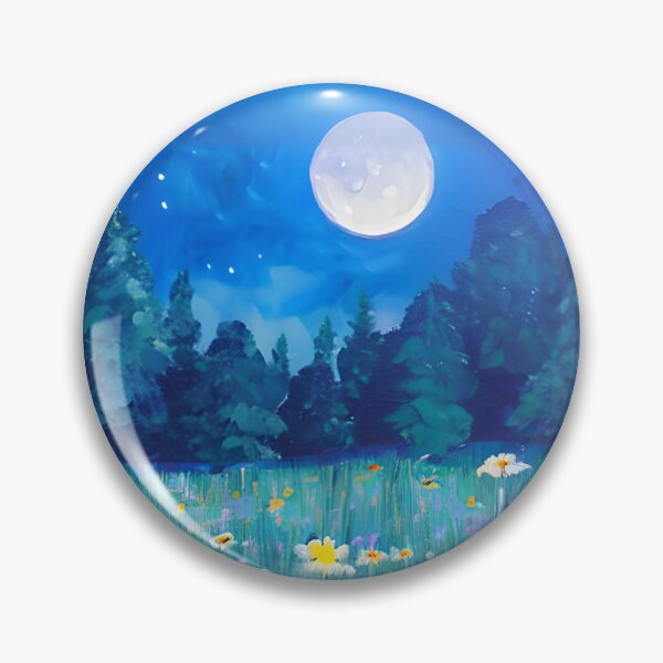 Item preview, Meadow and Forest Under a Full Moon designed and sold by Marymarice.