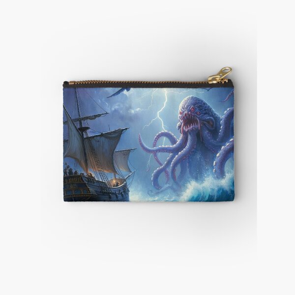 Item preview, Edritch Kracken Beast  monster of the sea art after JMW Turner painting designed and sold by Vintage Designs +.
