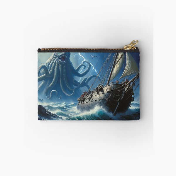 Item preview,  Edritch Kracken Beast  monster of the sea art after JMW Turner painting designed and sold by Vintage Designs +.