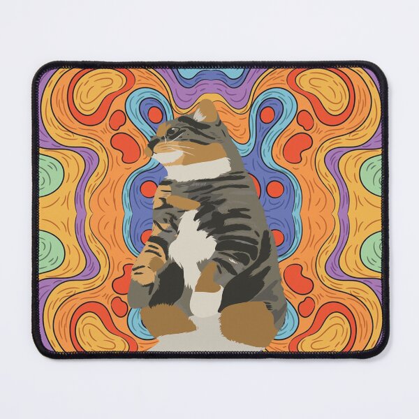 Item preview, Cat in a Colorful Dreamscape designed and sold by ProfMigo.