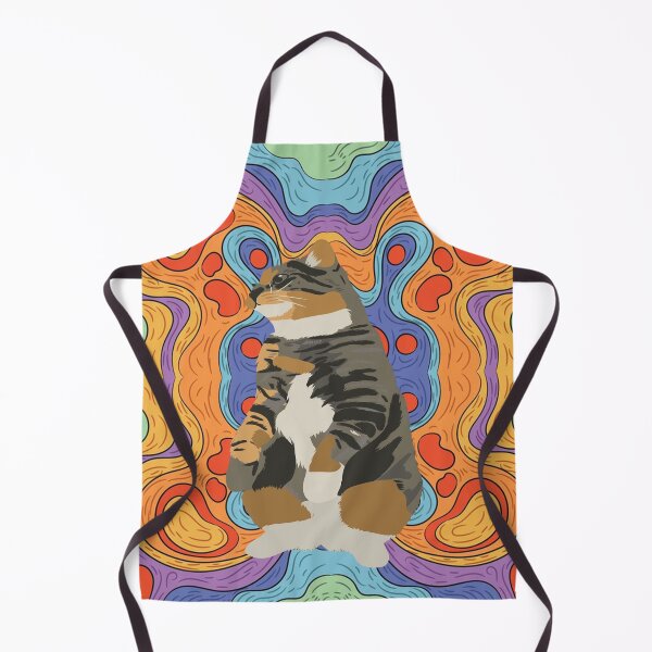 Item preview, Cat in a Colorful Dreamscape designed and sold by ProfMigo.