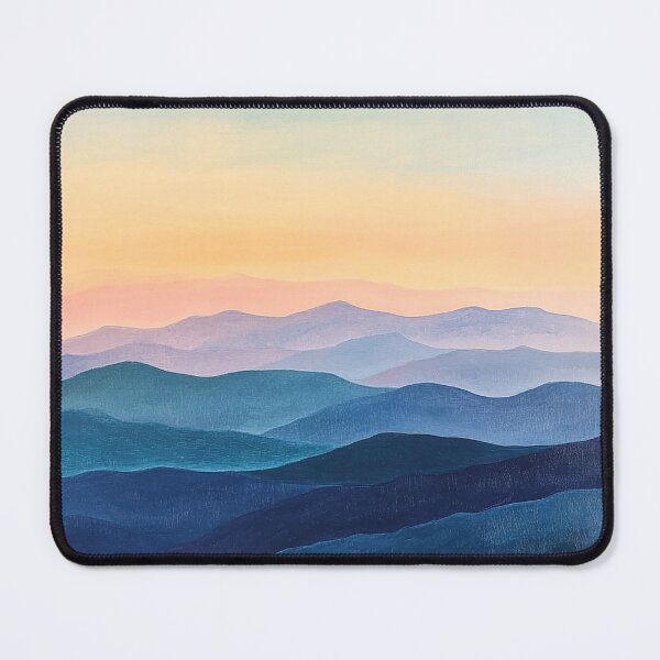 Item preview, Mountain Waves in Twilight Harmony designed and sold by Proyava.Art.