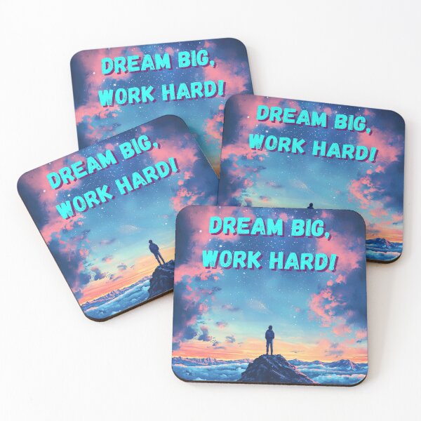 Item preview, Dream Big Work Hard - Motivational Design designed and sold by TheArtistOf2022.
