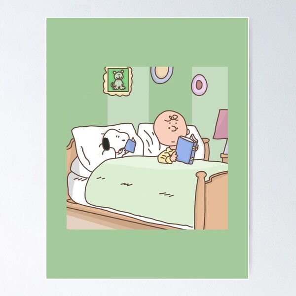 Item preview, Charlie und Snoopy lesen designed and sold by marsuncharted.
