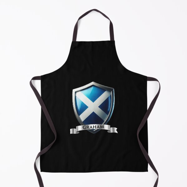 Item preview, Graham Shield Gold and Black Elegance with Scallop Sigils designed and sold by Highlandkings.