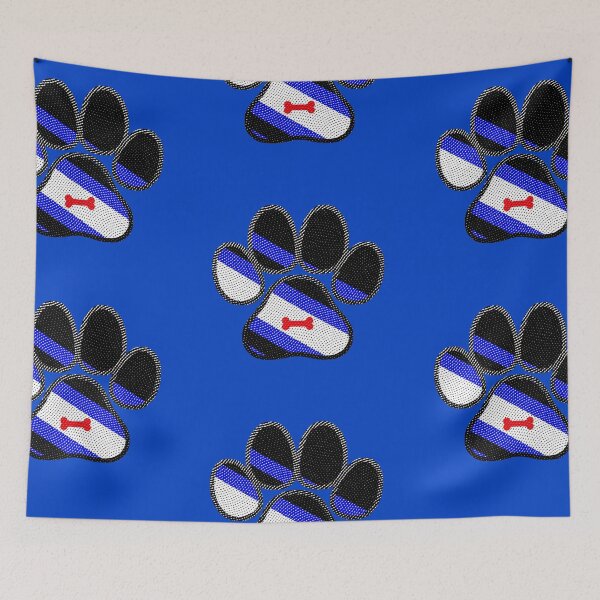 Item preview, Paw Pride – Puppy Play Print with Flag and Red Bone designed and sold by Lilian790b.