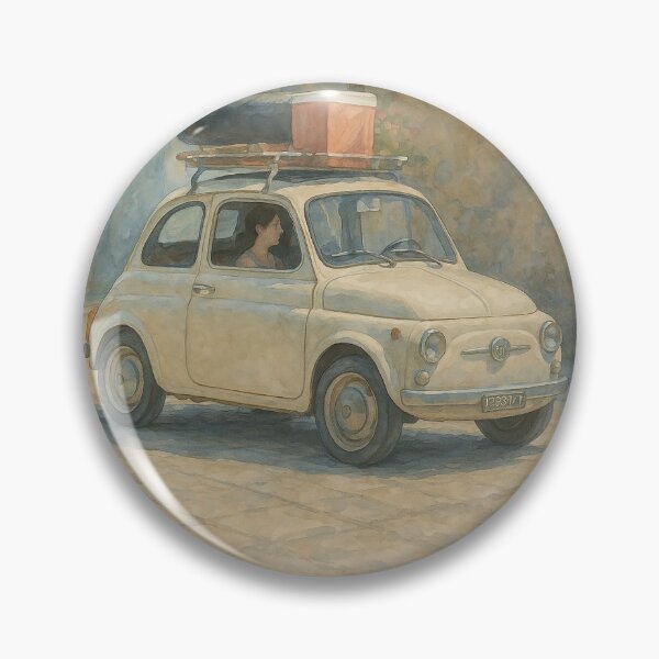 Item preview, Vintage Fiat 500 on Italian Summer Streets designed and sold by Proyava.Art.