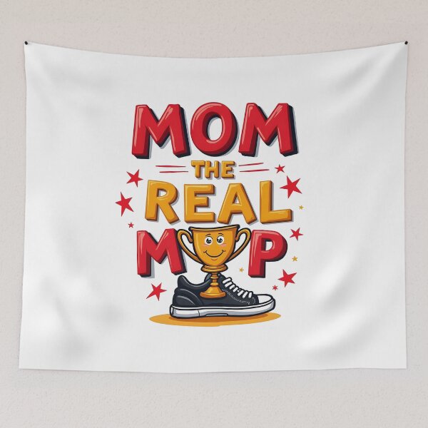 Item preview, Mom The Real MVP | Mother’s Day Sporty T-shirt Design designed and sold by ArtbotsGallery.