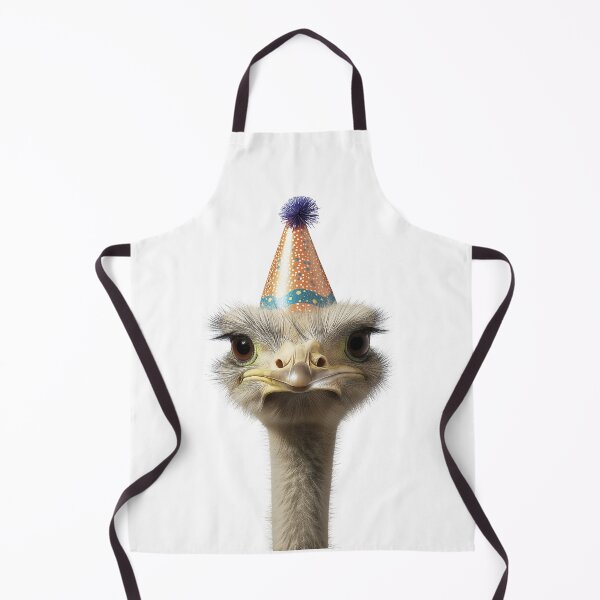 Item preview, Cute Ostrich with Party Hat Birthday Celebration designed and sold by LazyOwlStore.