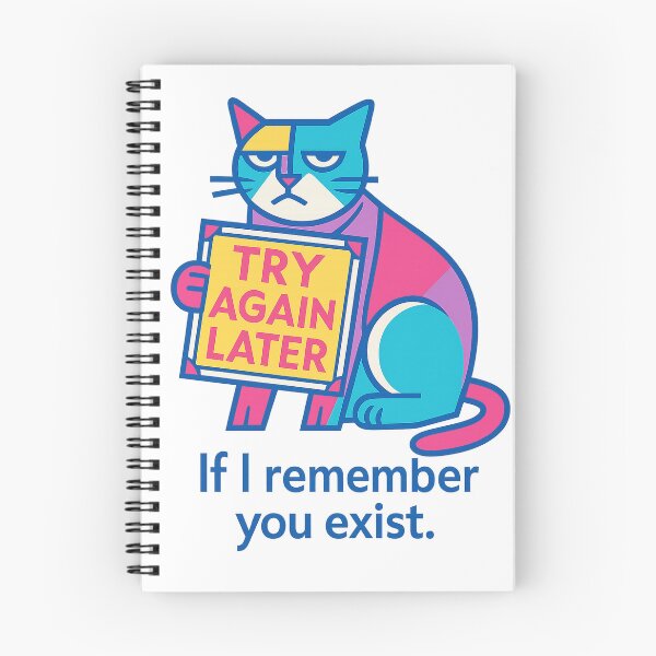 Item preview, Try again later. If I remember you exist! – Stylish Card for Remote Workers – Witty Minimalist Design designed and sold by JustMeditateIt.