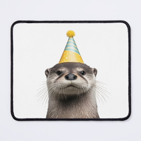 Item preview, Cute Otter with Party Hat Birthday Celebration designed and sold by LazyOwlStore.