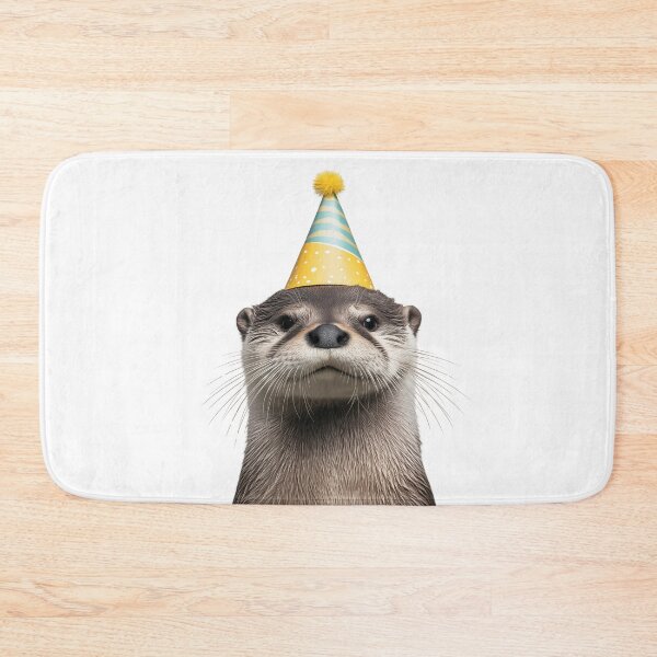 Item preview, Cute Otter with Party Hat Birthday Celebration designed and sold by LazyOwlStore.