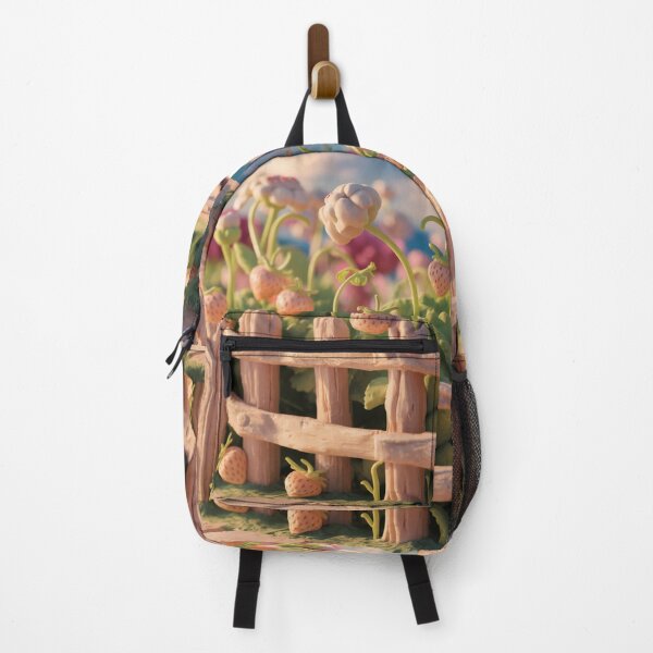 Item preview, Strawberries behind the fence, plasticine. designed and sold by elegantpaterns.