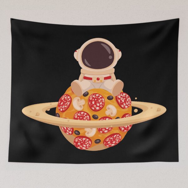 Item preview,  Astronaut sitting on Pizza Planet designed and sold by Art-of-Rory.