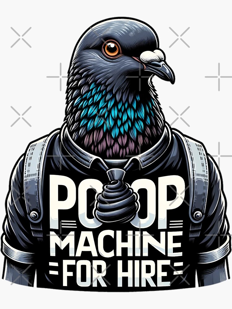 Thumbnail 3 of 3, Sticker, Poop Machine for Hire designed and sold by Coollzone.