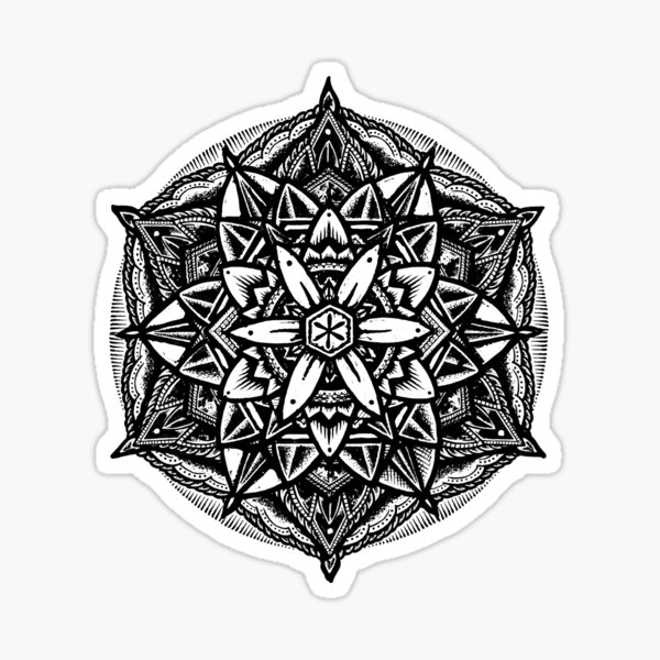 Item preview, Sacred Geometry Mandala - White Star of Solomon designed and sold by Roberto Jaras Lira.