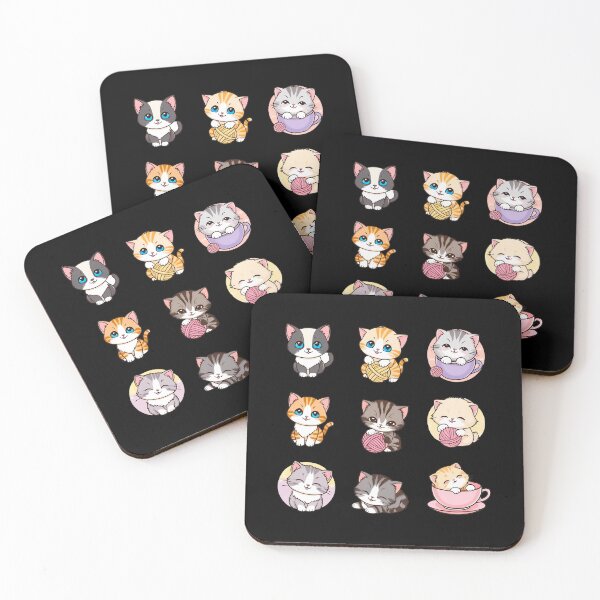 Item preview, Cute Chibi Kittens Sticker Pack and Tees designed and sold by EthosWear.