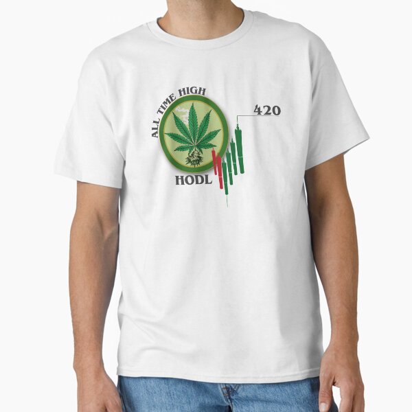 Item preview, Weed ATH Crypto Stoner 420 Coin Meme HODL designed and sold by Glmart.
