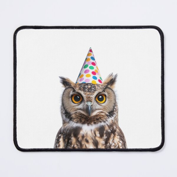 Item preview, Cute Owl with Party Hat Birthday Celebration designed and sold by LazyOwlStore.