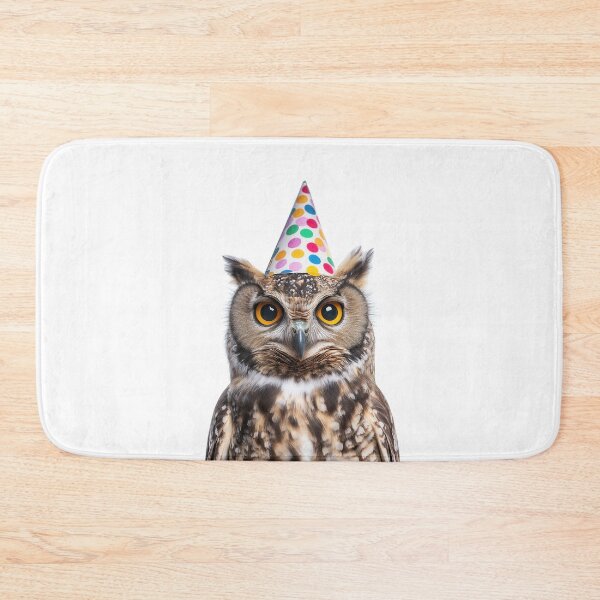 Item preview, Cute Owl with Party Hat Birthday Celebration designed and sold by LazyOwlStore.